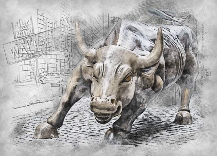 Election Fraud: The bull of Wall Street symbolizes Leftist Capitalism, contributing to Big Government corruption