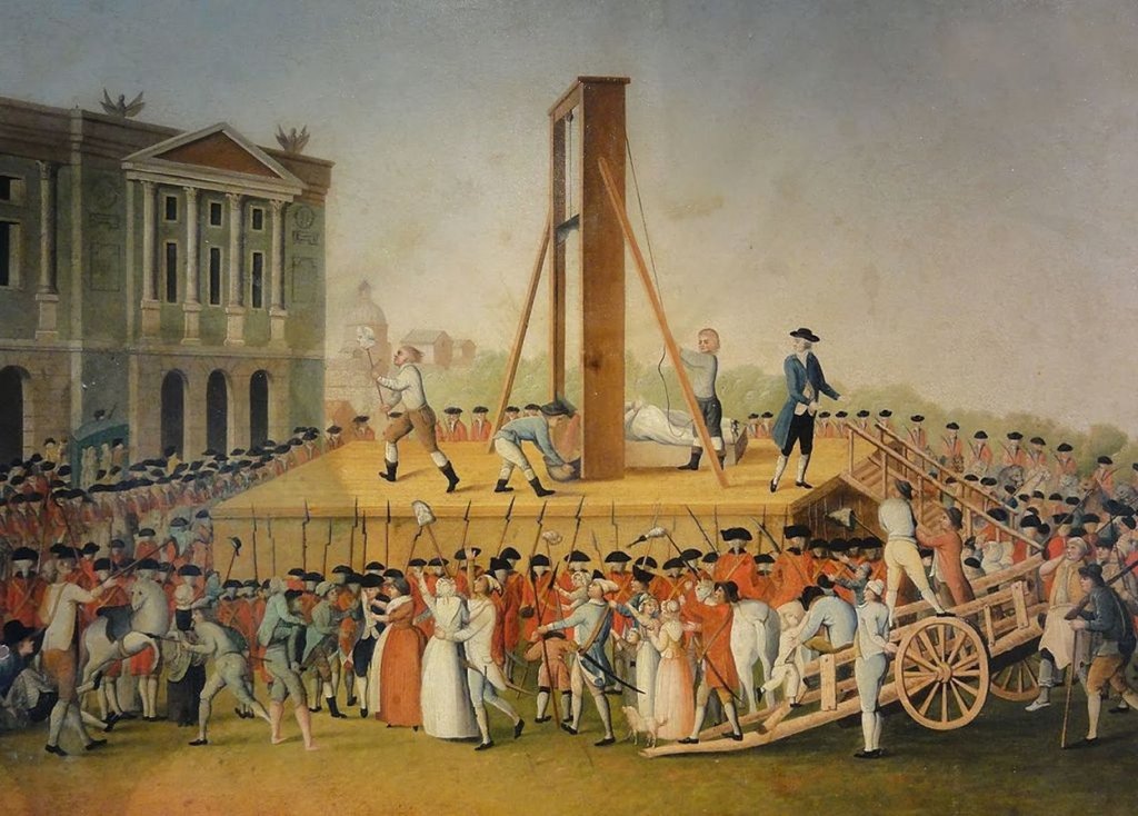 Leftist Corruption: Painting of Marie Antoinette's execution